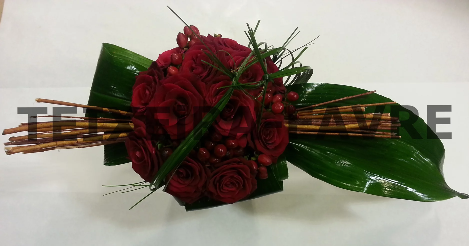 bouquet fagot roses rouges