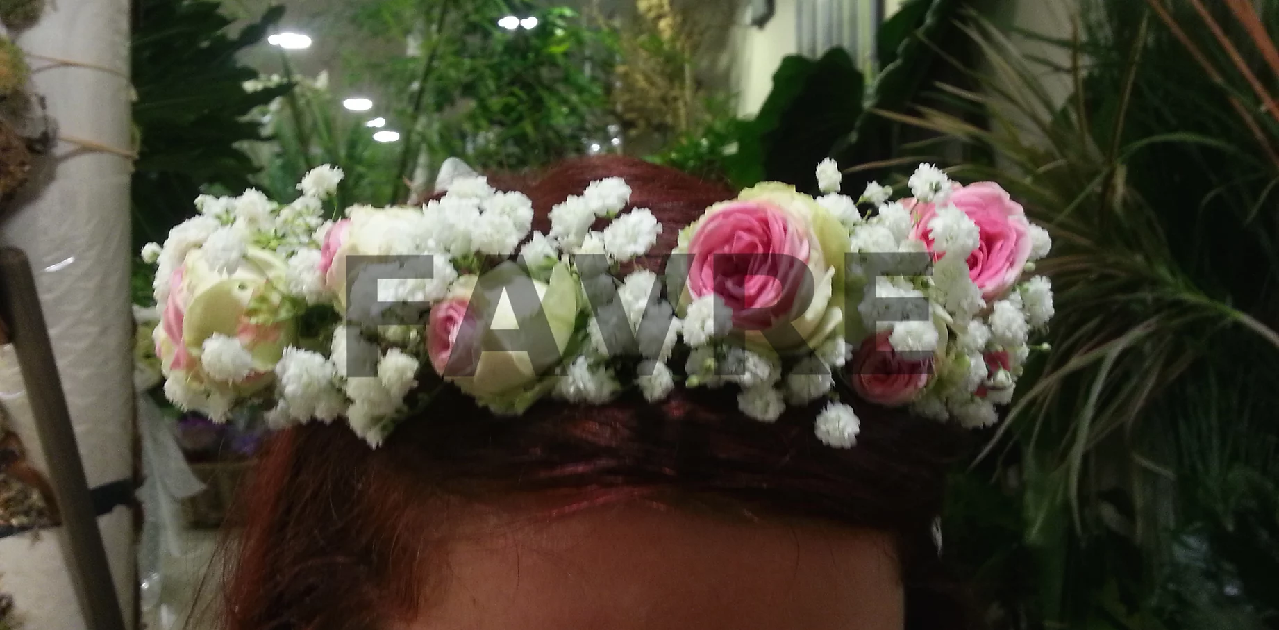 couronne tête fleurs mariage